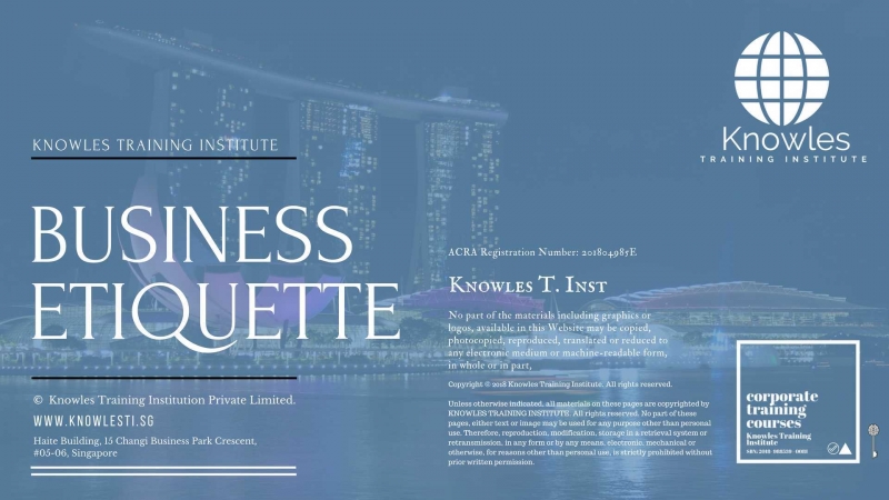 Business Etiquette Course Indonesia Corporate Etiquette Training Workshop